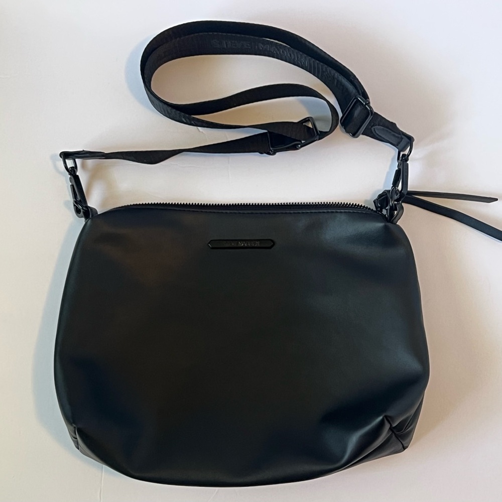 Steve Madden Black Leather Crossbody Bag